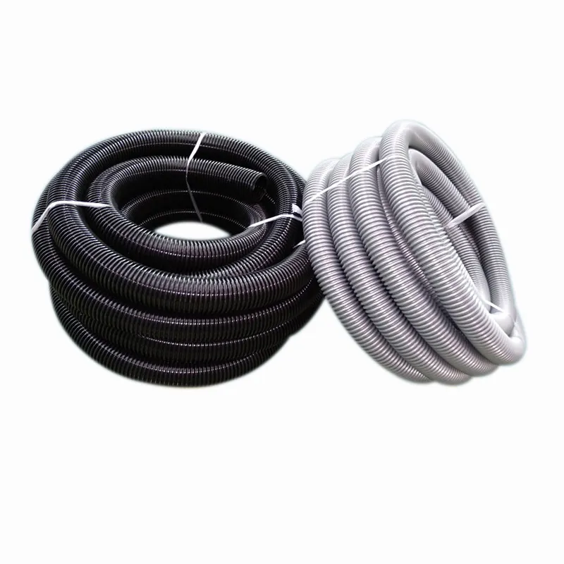 Customized Inner Diameter 32 /38 / 40 / 50 / 75 MM Black Gray Extension Dust Hose Threaded Pipe for Vacuum Cleaner