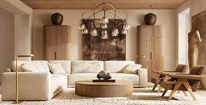 Set di <span class=keywords><strong>Mobili</strong></span> Modulari Moderni e Personalizzabili per Soggiorno con Rivestimento in Tessuto e Imbottitura in Spugna - Product Image 4