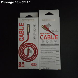 <span class=keywords><strong>สาย</strong></span> USB ทอสองด้านรูปตัวแอล90องศารูปตัว L ทนทานโลโก้กำหนดเอง - Product Image 6