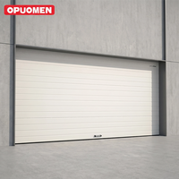 Puerta de Garaje Seccional Aislada Moderna de 16x7, Panel Sándwich de Espuma de PU de Lujo, Automática, con Ventanas