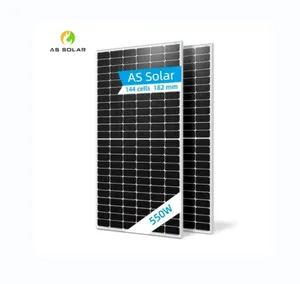 Chinese Supplier 550W Solar Power Panel Bifacial Mono Half-cell PV Module