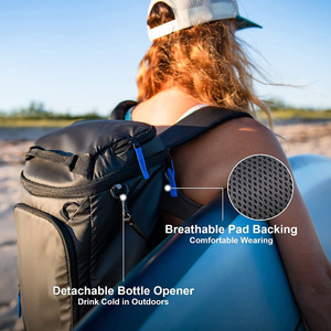 Tùy Chỉnh Cách Điện Rò Rỉ Bằng Chứng Lon Mát Cách Nhiệt Ba Lô 2 Comaprtments Nhiệt Túi Trọng Lượng Nhẹ Bãi Biển Cắm Trại Ăn Trưa Ba Lô - Product Image 2