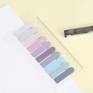 200 Sheet Color PET Self-Adhesive Memo Pad Sticky Notes <b>Bookmark</b> Marker Office School Supplies Memo Sticker Paper - Product Image 2