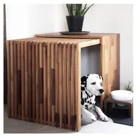 Роскошная будка для собак из массива дуба, мебель для использования в помещении, стильная будка для собак, стол для гостиной, дом для сна
