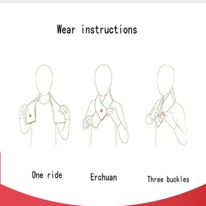 Winter Rechargeable Smart Graphene <b>Heating</b> Scarves Fashion Custommade logo <b>Usb</b> <b>Heating</b> Scarf - Product Image 5