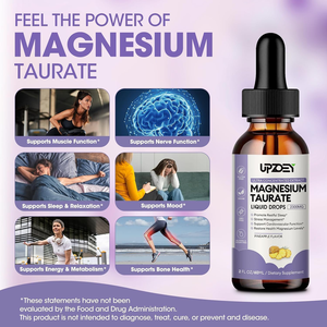 Private Label Magnesium Taurate <strong>Liquid</strong> Drop for Muscle Function, Nerve and Heart Health Support, High Absorption Supplement - Product Image 2