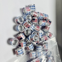 Bague de pigeon de course personnalisée en plastique écologique de haute qualité avec nom personnalisé