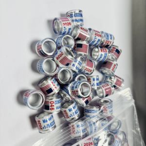 แหวนนกพิราบแข่งคุณภาพสูง เป็นมิตรกับสิ่งแวดล้อม ทำจากพลาสติก ปรับแต่งได้ พร้อมชื่อส่วนตัว - Product Image 4