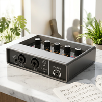 Kartu Suara Studio Profesional Berkualitas Tinggi Q-16, Antarmuka Audio USB untuk Rekaman Langsung dengan Mikrofon Berkabel, Rekaman PC