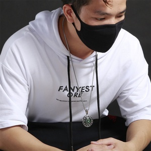 Collares llamativos para hombre de acero inoxidable con diseño de calavera y brújula, joyería - Product Image 3