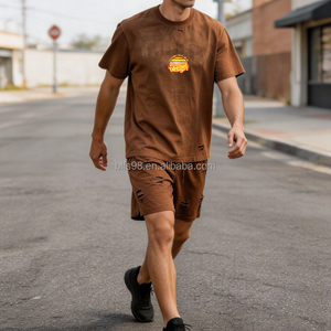 Conjunto de Camiseta y Pantalones Cortos Deportivos Personalizados para Hombre, Ropa Deportiva de Alta Calidad para Correr, Gimnasio y Entrenamiento al Aire Libre - Product Image 1