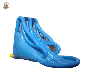 Nova thương hiệu lớn <span class=keywords><strong>Cyclone</strong></span> 32ft cao Hồ bơi bơm hơi mô hình trượt NVWS-102 công viên giải trí trượt nước với hồ bơi để bán - Product Image 5