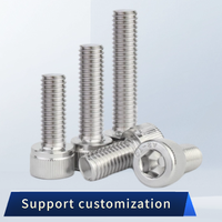 304 vis à six pans creux en acier inoxydable vis à tête cylindrique boulons M2 M3 M4 M5 M6