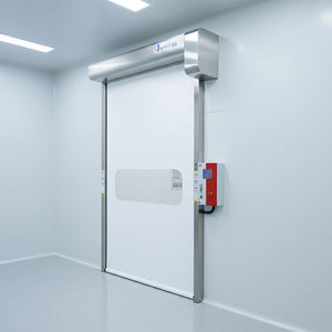 Porte à glissière en PVC à ouverture rapide pour l'accès du personnel, flux de trafic efficace dans la zone de fabrication et d'emballage - Product Image 2