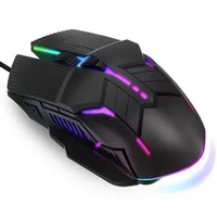 Souris sans fil pour jeux, souris ergonomique silencieuse, 6 touches, 2,4 GHz, souris d'ordinateur silencieuse pour jeux et bureau
