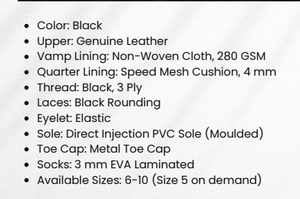 Zapatos de seguridad de cuero genuino con estilo para hombre, ajuste cómodo, construcción duradera, con cordones, para uso diario en el trabajo, suela resistente - Product Image 4