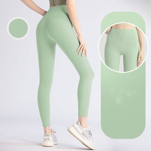 Pantalones de entrenamiento cómodos para mujer Pantalones deportivos de fitness de cadera sin cintura en T - Product Image 6