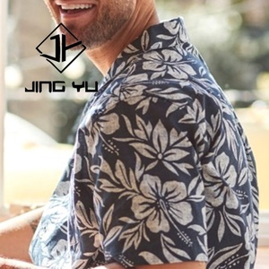 Summer Hawaiian Design Cuban Collar Custom New High Quality Casual Printed <b>Beach</b> <b>Shirts</b> <b>for</b> <b>Men</b> - Product Image 2