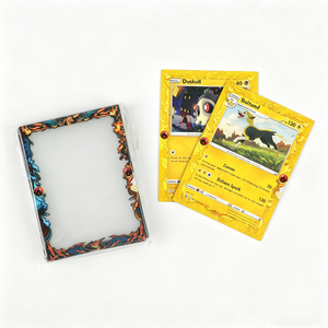 New Style Snap Lock <b>Card</b> Cover Dragon Art Design Tear Resistant Plastic <b>Card</b> Sleeve Portable Game <b>Card</b> <b>Protector</b> for Daily Use - Product Image 1