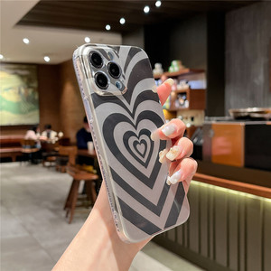 Custodia per cellulare in TPU per PC placcato alla moda le ragazze amano la Cover posteriore del cuore per <span class=keywords><strong>iPhone</strong></span> 15 14 Plus 13 12 Pro Max <span class=keywords><strong>11</strong></span> - Product Image 6