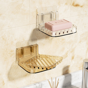 <b>Soap</b> <b>Dish</b> Acrylic Rectangular Self Drain Wall Mounted Bathroom <b>Soap</b> <b>Holder</b> Transparent White Light Green Amber Color - Product Image 4