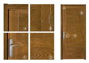 Kenya intérieur noyau creux affleurante en <span class=keywords><strong>bois</strong></span> porte prémontée et cadre - Product Image 2
