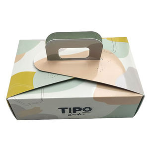 Caja de Cartón para Alimentos Personalizable, Diseño Único, Contenedor de Alimentos Plegable, Caja de Embalaje para Llevar <span class=keywords><strong>Sushi</strong></span> Japonés con Asa - Product Image 2