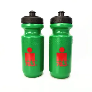 Bottiglia d'acqua per bicicletta sportiva in plastica con logo personalizzato senza bpa personalizzato all'ingrosso
