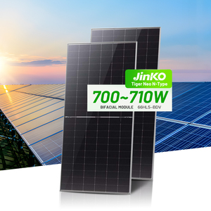 JINKO แผงเซลล์แสงอาทิตย์แบบโมโนไฟเสือนีโอ N ชนิด700วัตต์705วัตต์710W 715W 720W โมดูลใบหน้าโมโนคริสตัลไลน์ - Product Image 5