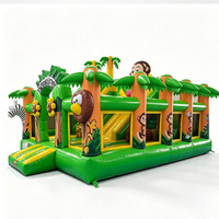 Château gonflable personnalisable avec toboggan, structure gonflable commerciale en PVC pour enfants, parc d'attractions