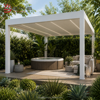 Fournisseur de pergola pliante en aluminium pour l'extérieur avec toit rétractable motorisé pour les applications de patio, de resort et de projets