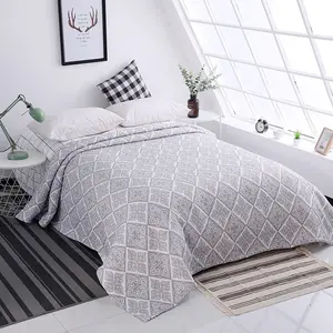 Couvre-lit en jacquard 2023 coton doux et respirant, couverture de lit simple, nouveau Design 100%