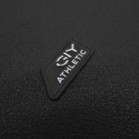 Patch en silicone surélevé argent personnalisé OEM patch en silicone 3D en caoutchouc par transfert de chaleur patch pour sac à dos