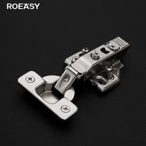 Roeasy Furniture Hardware Wardrobe Hinges for Cabinets Strut Hydraulic Hinge Kitchen Soft Closing Cabinet 3D Hinge 3d Adjustable