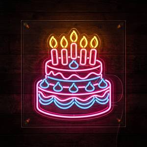 LED-Neonlicht LED-Flex IP65 Neon-Buchstaben-Schilder Individuelles <span class=keywords><strong>Happy</strong></span> Birthday Neon-Schild Logo für Familienfeiern - Product Image 3