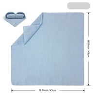 Serviettes de gaze 30*30cm Serviette de thé en lin rustique Tapis de table faits à la main pour mariage Fournitures Décoration de table pour la maison