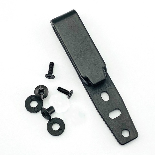 High Quality Adjustable Replacement Belt Clip with Anti-Scratch Matte Black Finish for Tactical Sheaths & Outdoor Tools