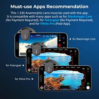 Objectif anamorphique SmallRig 1.33X pour téléphone portable, objectif de cinéma mobile à déformation d'écran large 2.4:1 avec monture T, pour une expérience cinématique sur téléphone