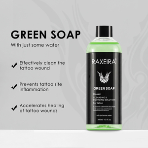 Aangepaste logo <span class=keywords><strong>tattoo</strong></span> groene zeep plantaardige olie glycerine vloeibare zeep schuimwas kalmerende <span class=keywords><strong>tattoo</strong></span> huidverzorging <span class=keywords><strong>tattoo</strong></span> zeep - Product Image 2