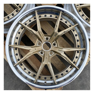 SY-3020 Cerchi in Lega Forgiata Personalizzati a 2 Pezzi con Raggi a Y, Finitura Bronzo Spazzolato, 5x112 5x120 5x114.3 per <span class=keywords><strong>Auto</strong></span> da Corsa e Passeggeri - Product Image 1