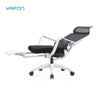 Cadre blanc maison inclinable ascenseur rotatif réglable en hauteur et soutien lombaire maille dossier chaise de bureau meubles