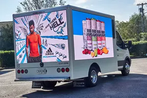 O anúncio publicitário móvel impermeável exterior do veículo P6 6mm Van publicidade a tela conduzida para o caminhão comercial