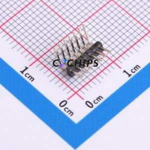 HX PZ1.27-1x7P WZ-P Pin Header Bent Lead Through Hole,P=1.27mm Connector 1x7P 1.27mm Pin Header Right Angle Insert - Product Image 1