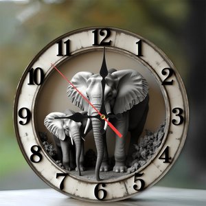 Creative Traditional Stylish <b>Design</b> Silent Hanging Round Wooden <b>Wall</b> <b>Clock</b> 25x25Cm - Product Image 1