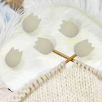 Protège-aiguille en silicone souple en forme de tulipe – Accessoire de couture et de bricolage