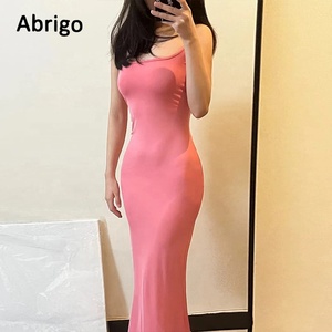 <span class=keywords><strong>Robe</strong></span> <span class=keywords><strong>longue</strong></span> de grande taille pour femme <span class=keywords><strong>robe</strong></span> sexy en queue de poisson <span class=keywords><strong>robe</strong></span> d'été pour femmes élégante moulante sans manches robes décontractées - Product Image 3