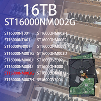 Disque dur interne d'entreprise ST16000NM002G 16 To 7200 tr/min 256 Mo de cache SATA 12 Gbit/s 3,5 pouces pour serveur de centre de données