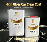 Vernis transparent anti-rayures, résistant aux UV, aux produits chimiques et à l'huile pour la réparation et la retouche, vente en gros d'usine, peinture automobile haute brillance pour réparation de voitures