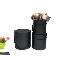 Écrin étanche personnalisé en carton pour chapeaux, boîte cadeau de luxe, emballage en papier, boîte à fleurs ronde, vente en gros, 10 pièces