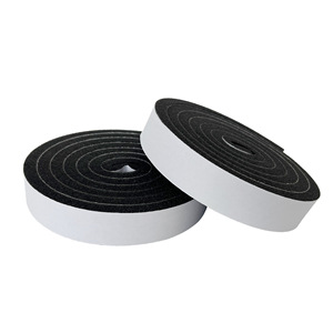 Bande d'étanchéité en mousse 2000x15x10mm 2000x30x10mm auto-adhésive noire insonorisante anti-poussière pour portes et fenêtres, ignifuge et amortissante - Product Image 1
